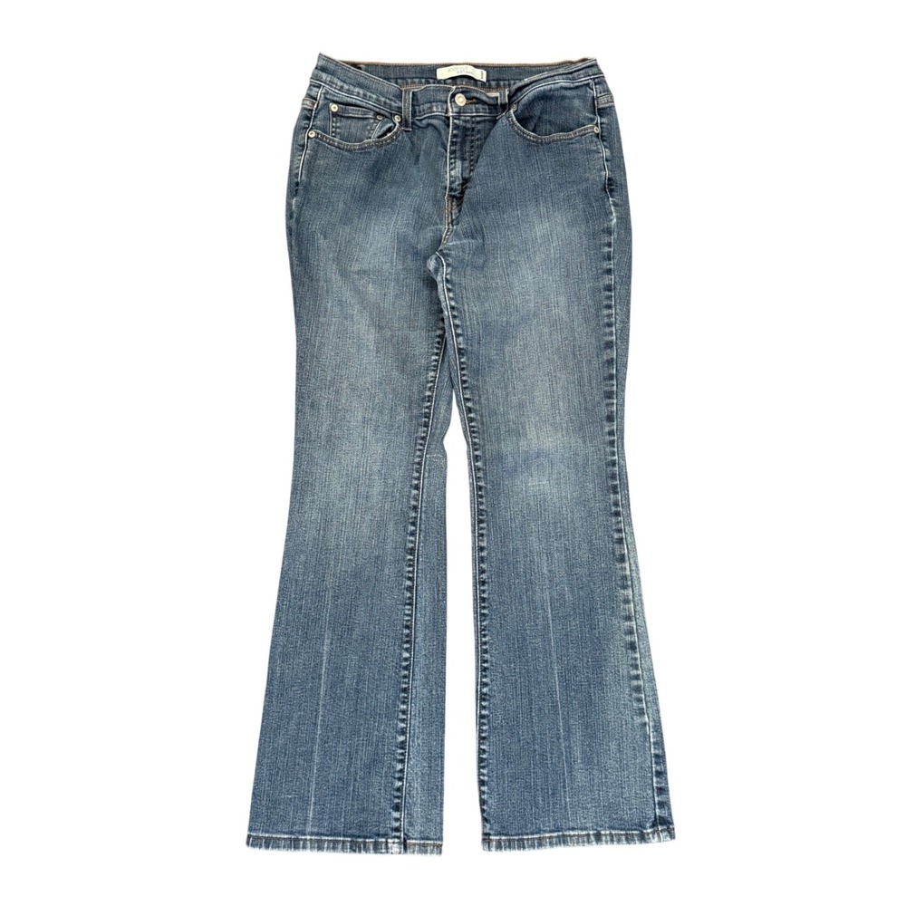 Levis 515 Bootcut Jeans Womens 10 Medium Blue Denim Stretch Mid Rise Pants